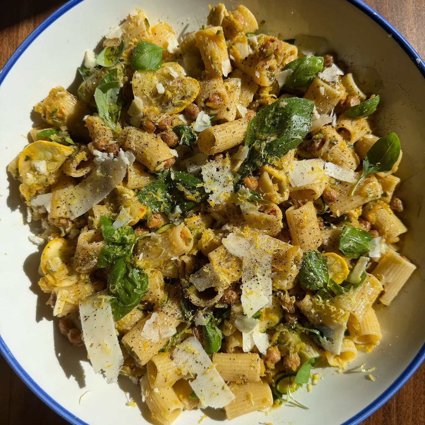 Zucchini Chickpea Pasta Salad
