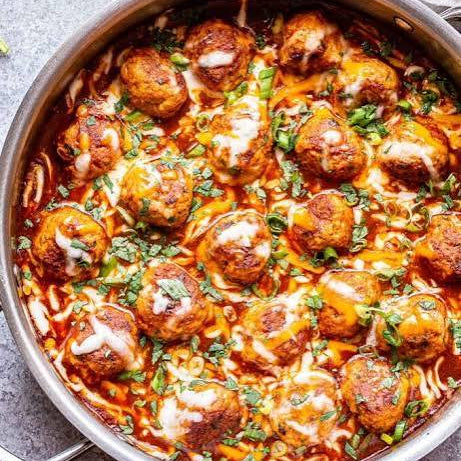 Enchilada Meatball Bowl