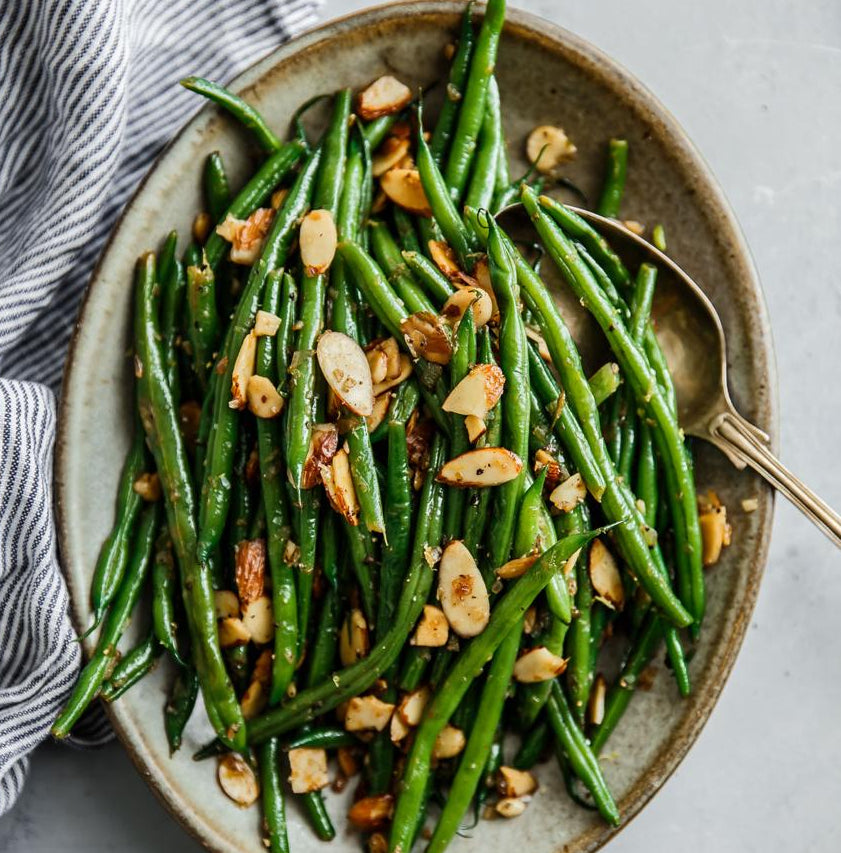 Garlic Green Beans with Toasted Almonds