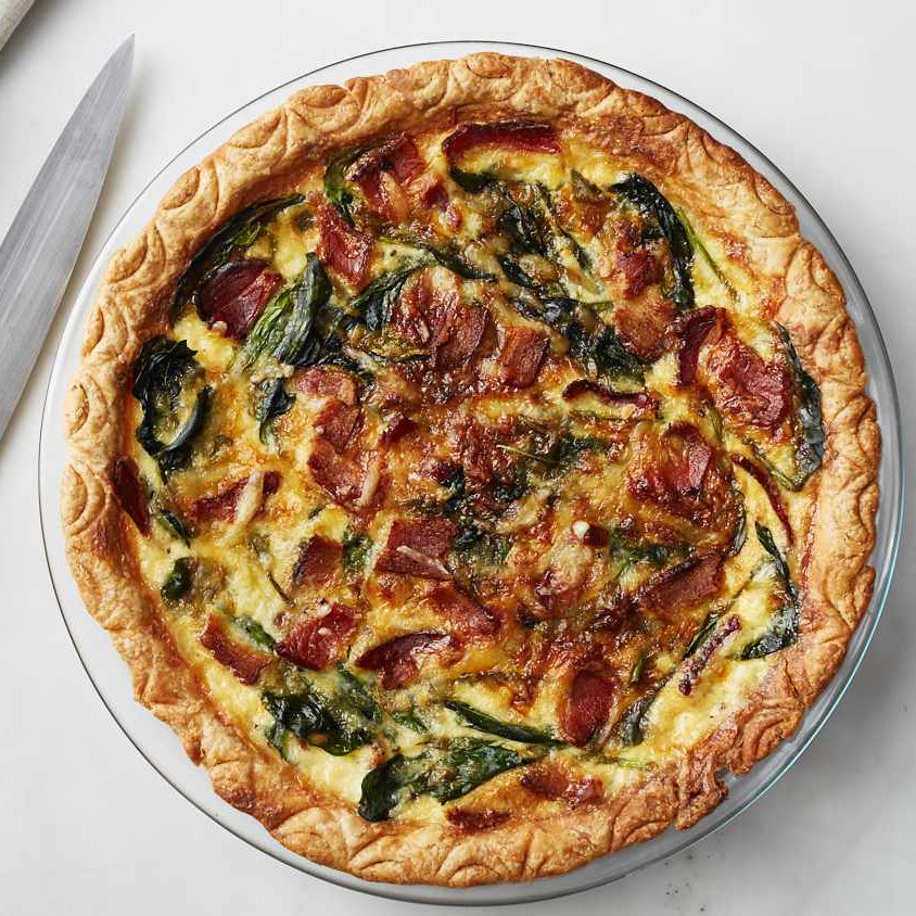 Spinach, Bacon & Swiss Quiche