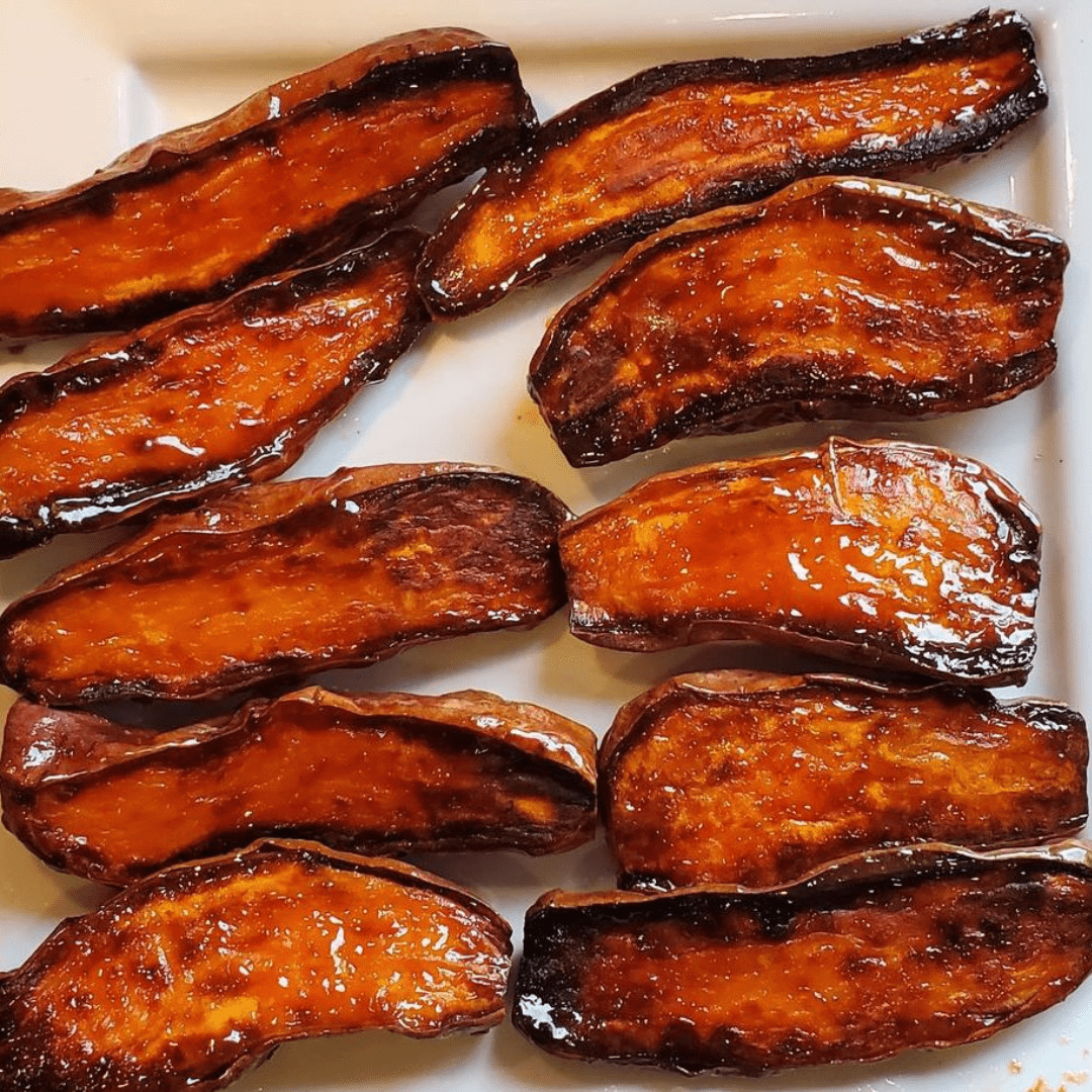 Maple Miso Sweet Potatoes