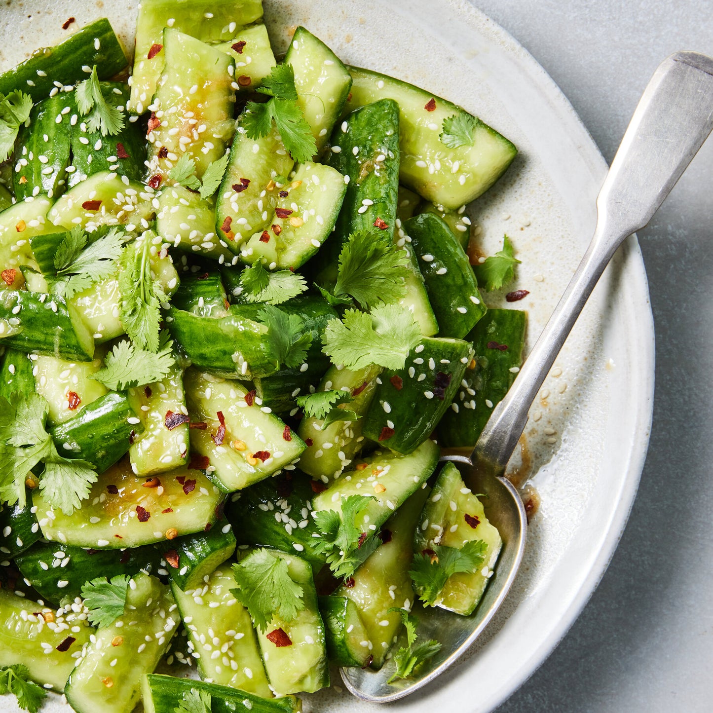 Smashed Cucumber Salad