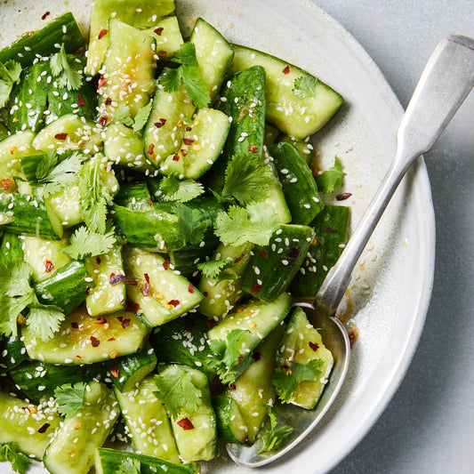 Smashed Cucumber Salad