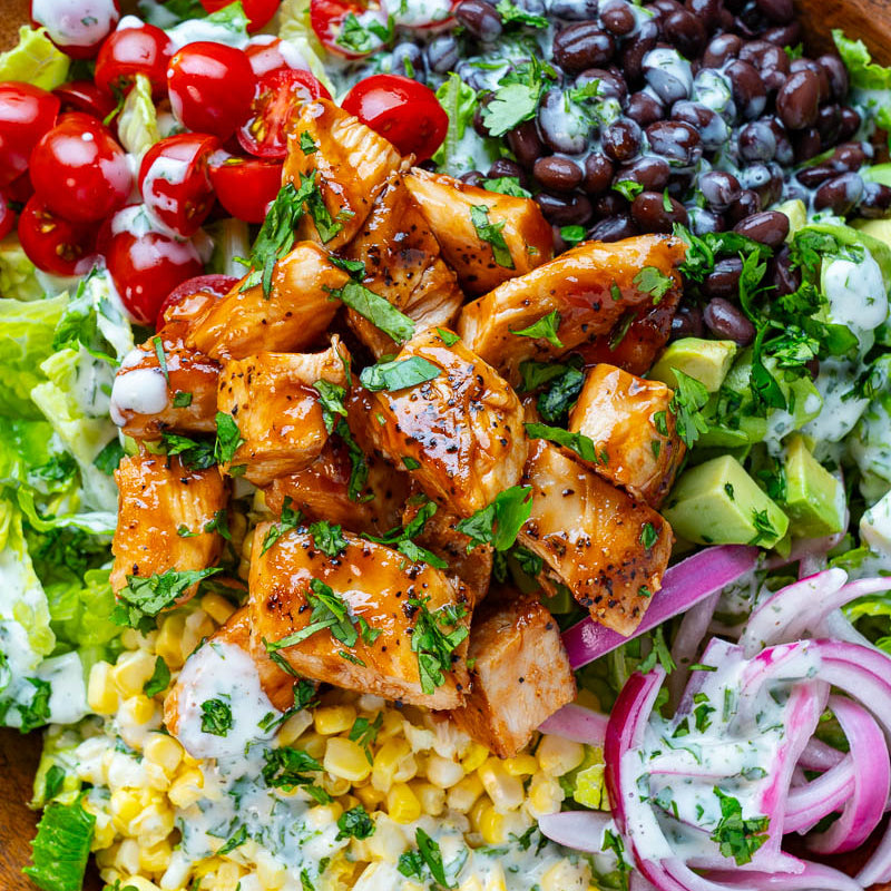 BBQ Chicken Southwest Salad Plate