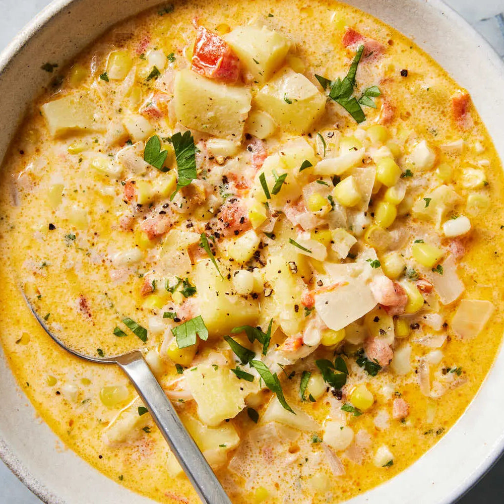 Corn, Potato, and Bacon Chowder