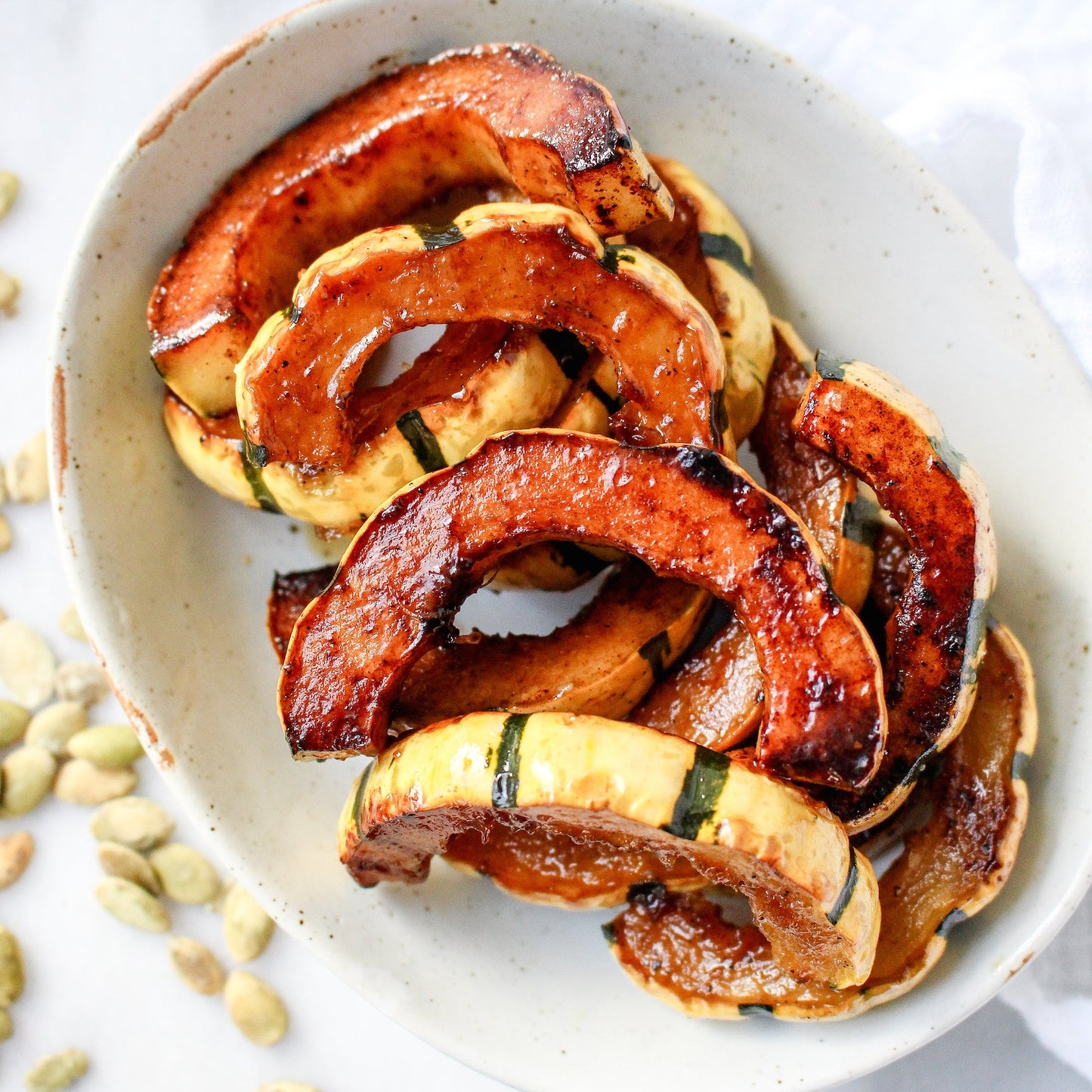 Roasted Delicata Squash with Hazelnuts