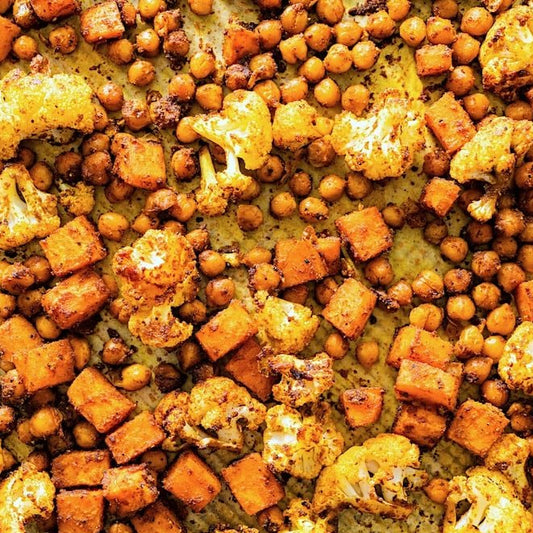 Spiced Roasted Chickpeas & Veggies