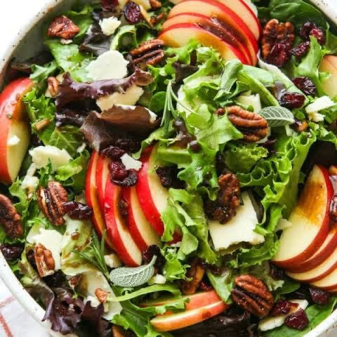 Mixed Greens with Apples, Cheddar & Fig Balsamic